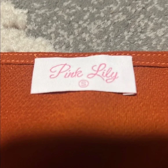 Pink Lily rust colored Blouse - Picture 3 of 4